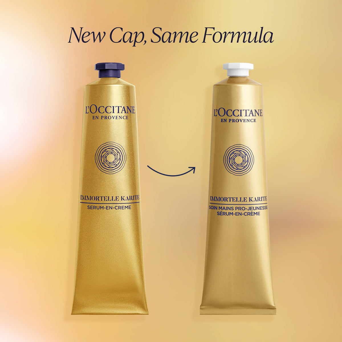 L'Occitane creamy texture close-up demonstrating rich, fast-absorbing hydration