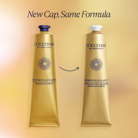 L'Occitane creamy texture close-up demonstrating rich, fast-absorbing hydration
