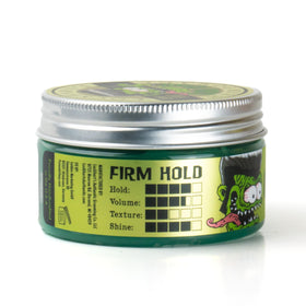 Hands applying Lockhart's Goon Grease to hair for controlled, firm styling