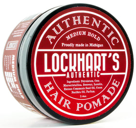 Lockhart's front tin shot showing label and size for clear product identification and appeal