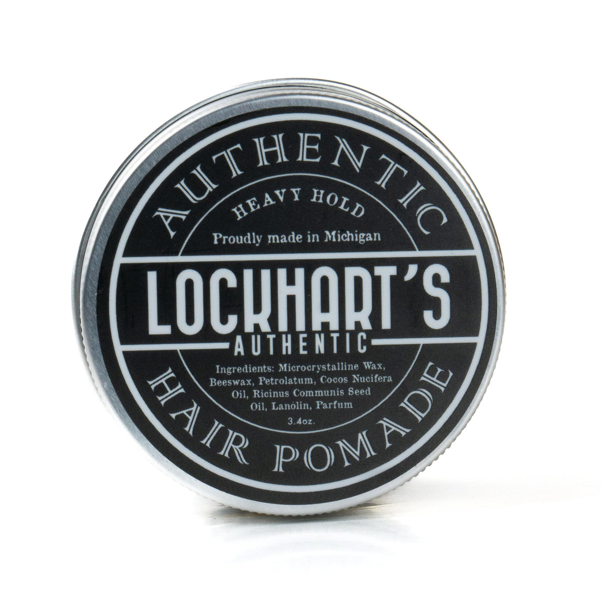 Lockhart's label close-up highlighting coco vanilla scent and strength