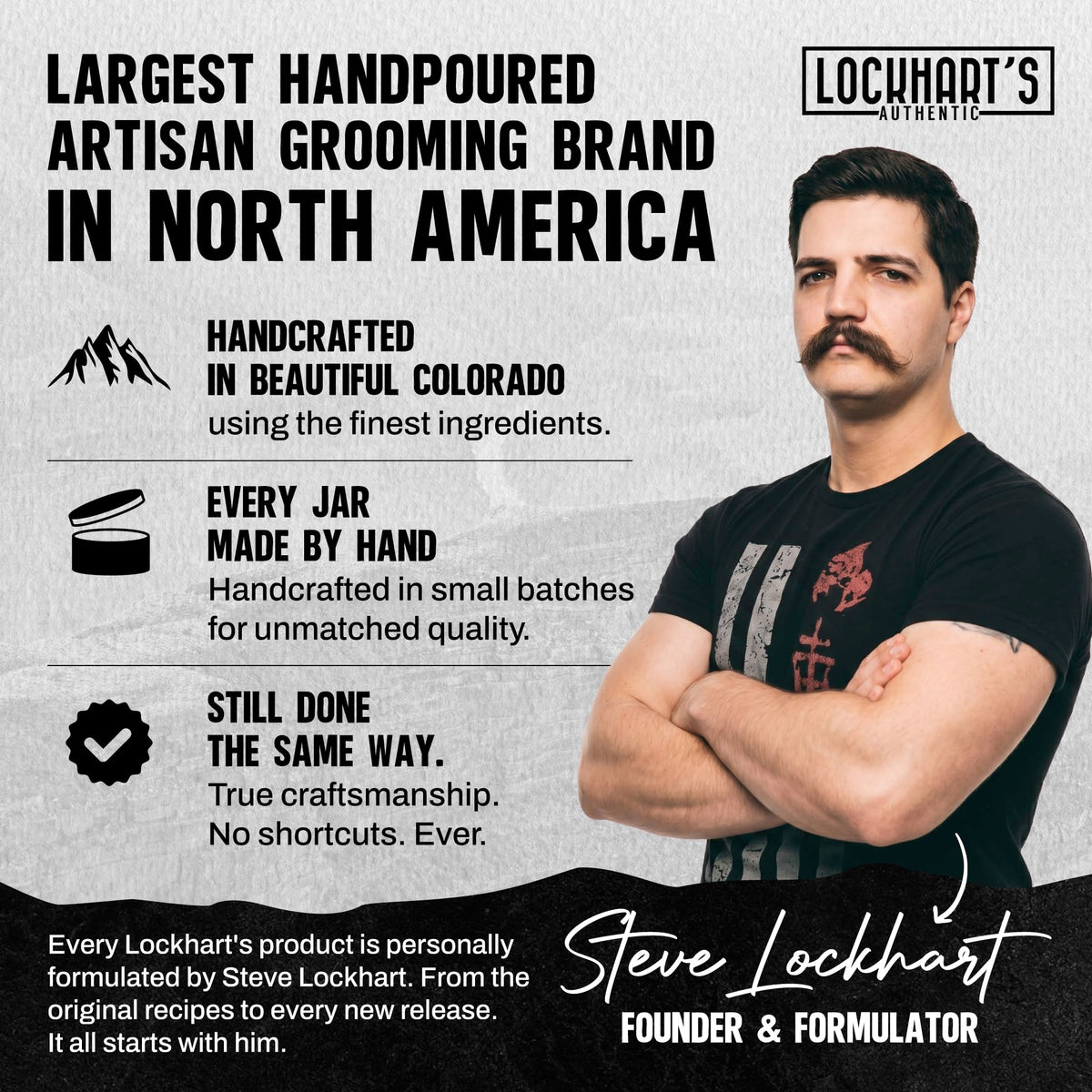 Styled matte haircut demonstrating Lockhart's paste natural, low-shine finish