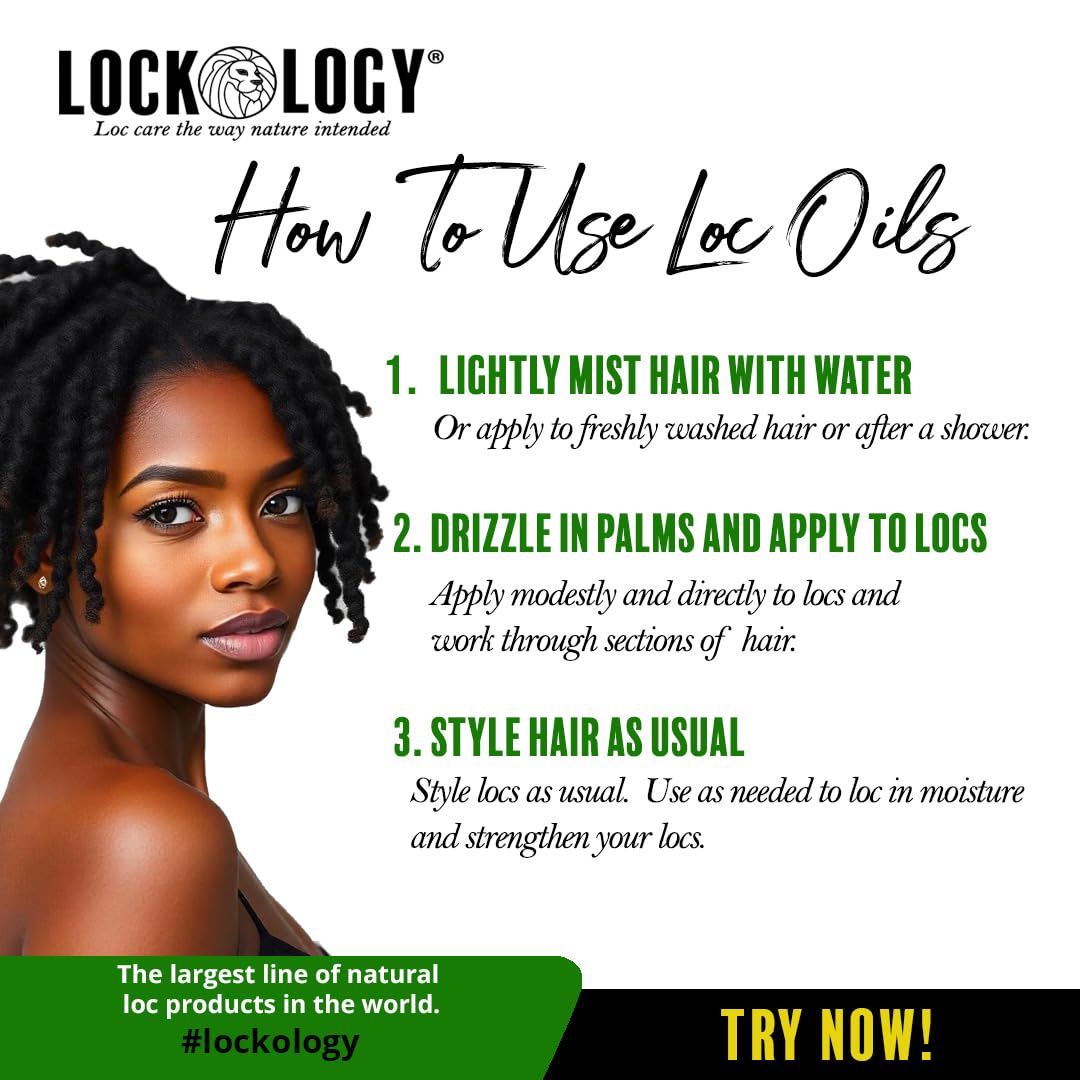 Lockology oil applied to scalp with fingers demonstrating soothing massage benefit