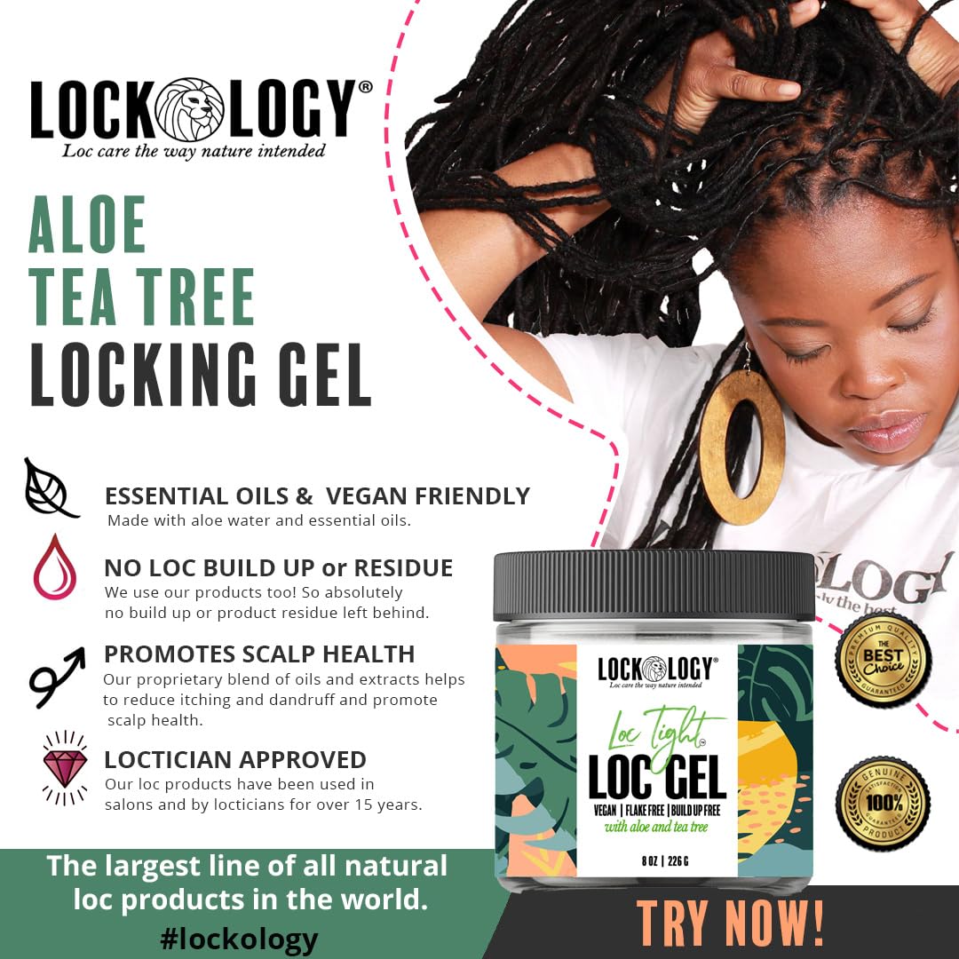 Lockology label ingredients closeup listing aloe, tea tree and natural extracts