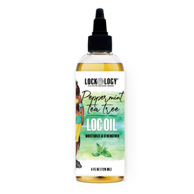 Lockology bottle on bathroom shelf in lifestyle setting promoting daily haircare routine