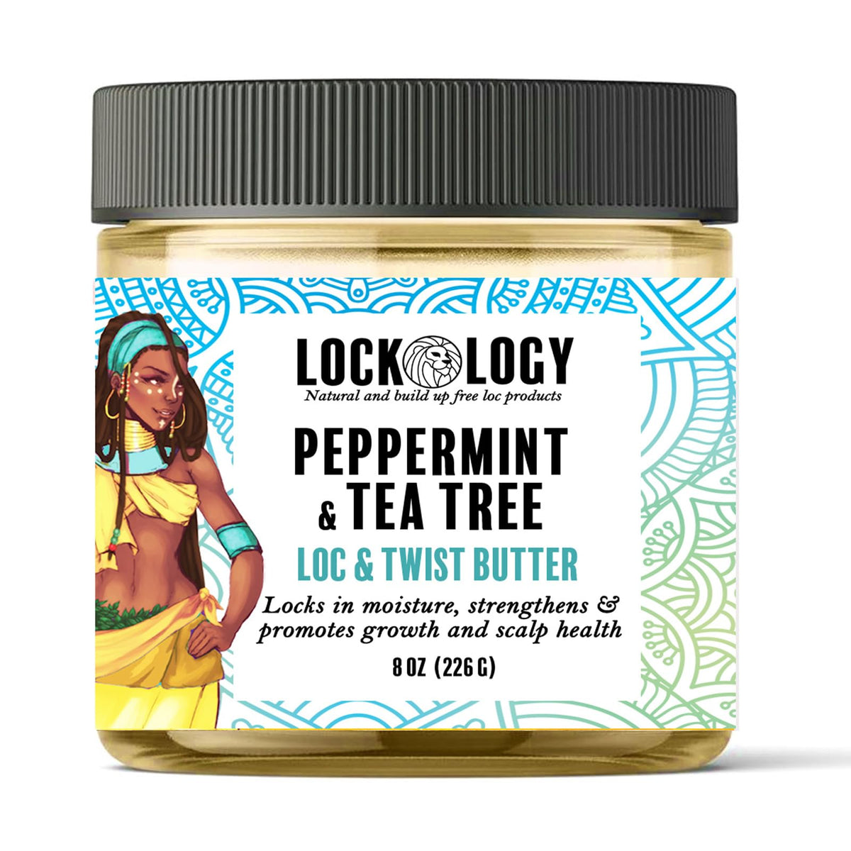 Lockology jar held in hand for size comparison and portability