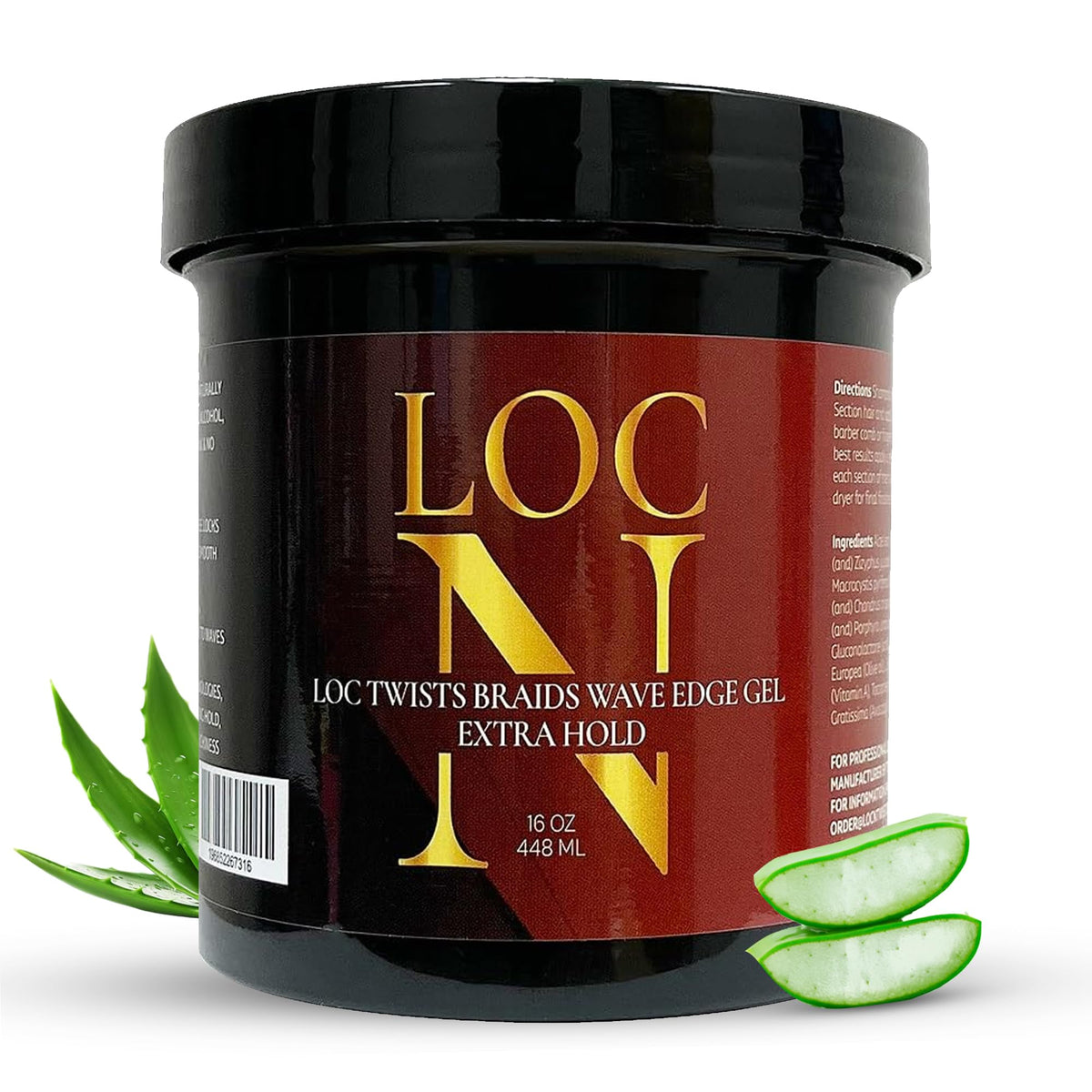 LOCN front packaging showing 16 oz jar and product name for confident styling