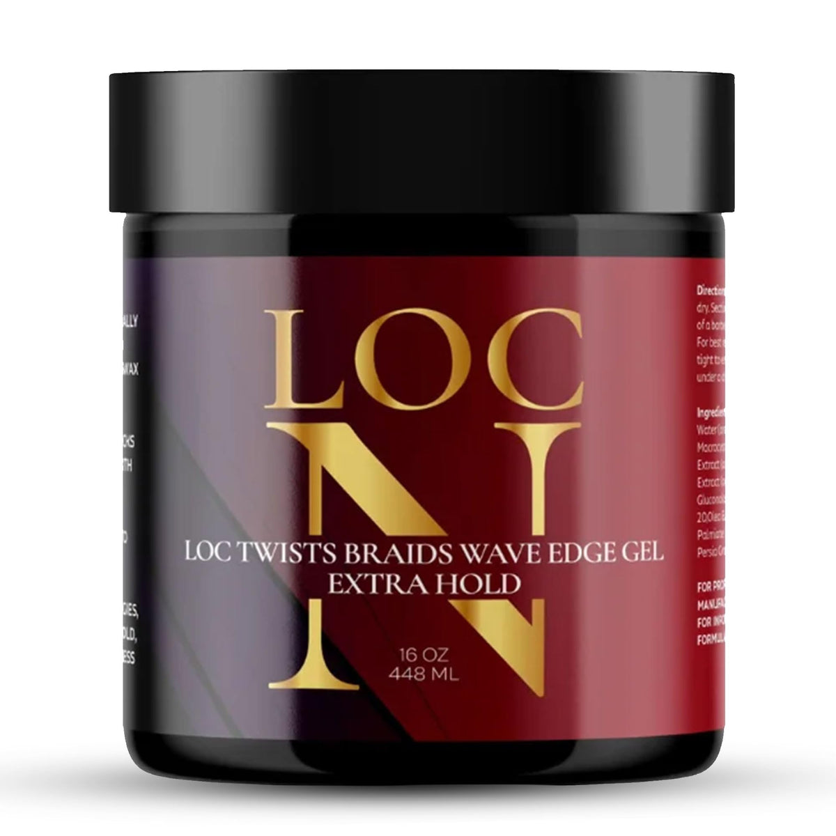LOCN front packaging showing 16oz jar and label for easy identification and shelf appeal
