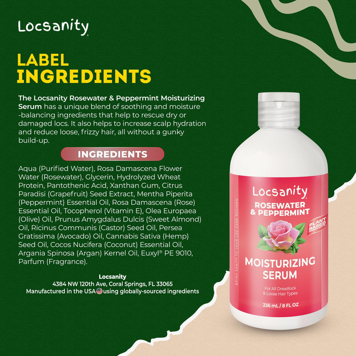 Locsanity after application sleek locs showing defined, refreshed hair