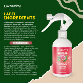 Locsanity on bathroom shelf lifestyle scene suggesting daily routine use