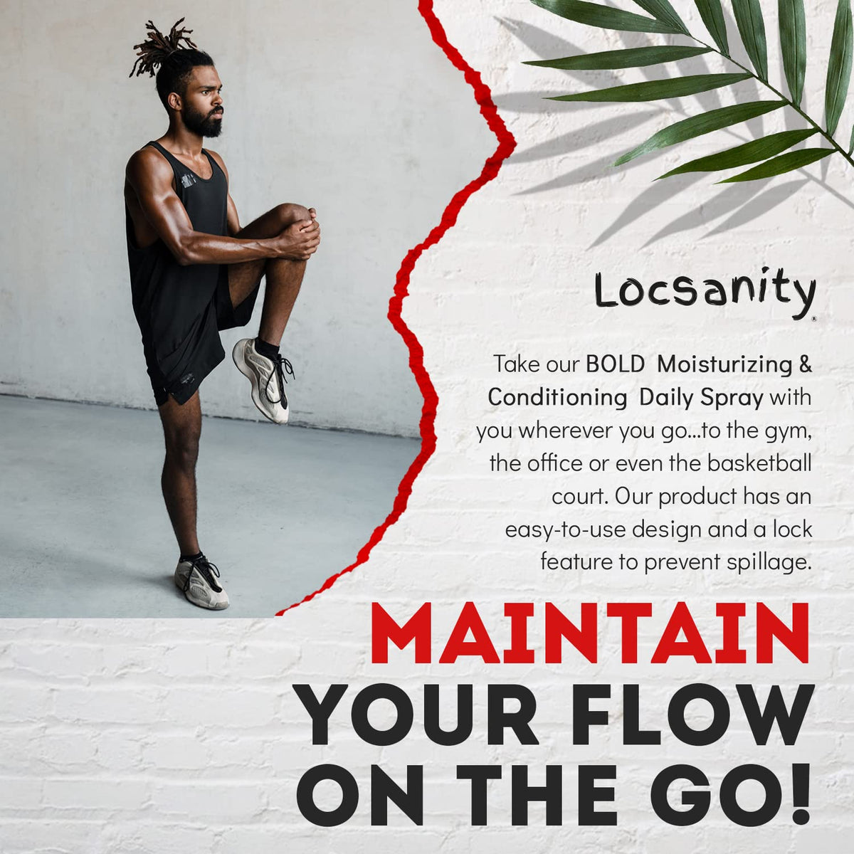 Before-and-after locs with Locsanity BOLD demonstrating improved softness benefit