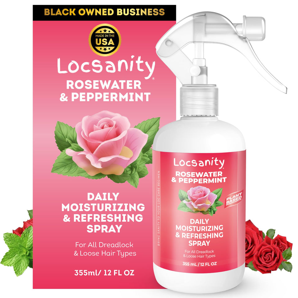 Locsanity front bottle packaging showing clean design and product benefits