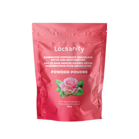 Locsanity front packaging showing label and jar, clear presentation and benefit