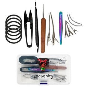 Locsanity dual-ended tool front view showing durable metal and professional look