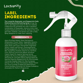 Locsanity in bathroom setting demonstrating everyday styling use