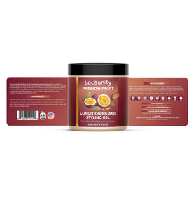 Locsanity open jar showing gel texture and easy-to-spread hydration