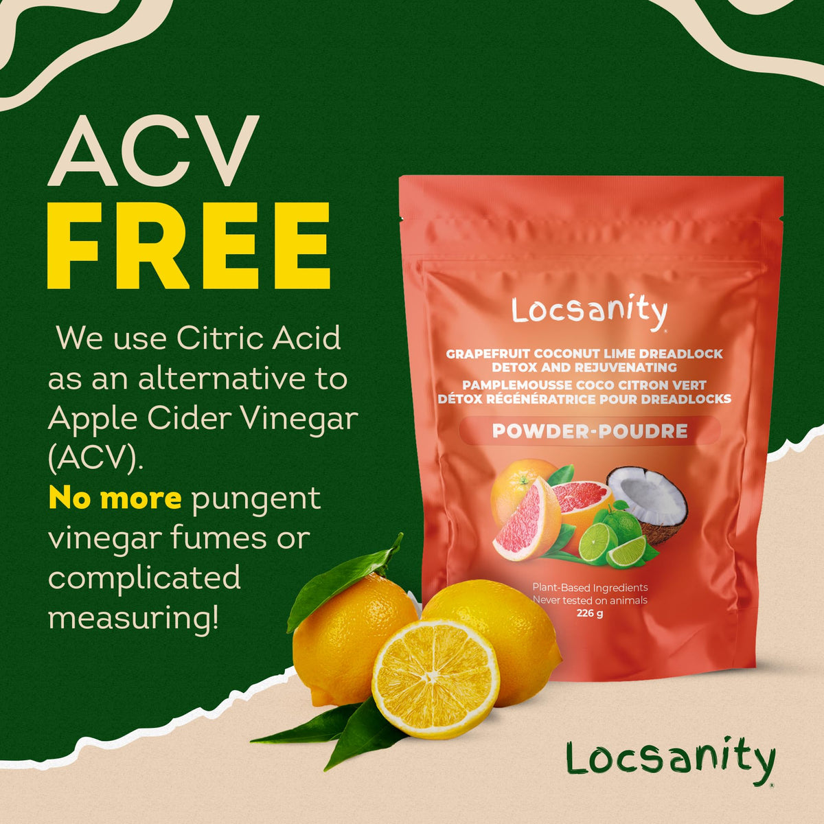 Locsanity mixed paste texture on hand demonstrating easy application