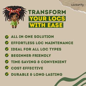 Locsanity tool held in hand to show scale and comfortable grip for faster work