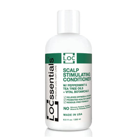 LOCssentials front bottle view showing packaging and benefit of gentle conditioning