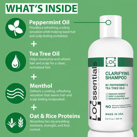 LOCssentials shampoo lather texture demonstrating gentle foaming action