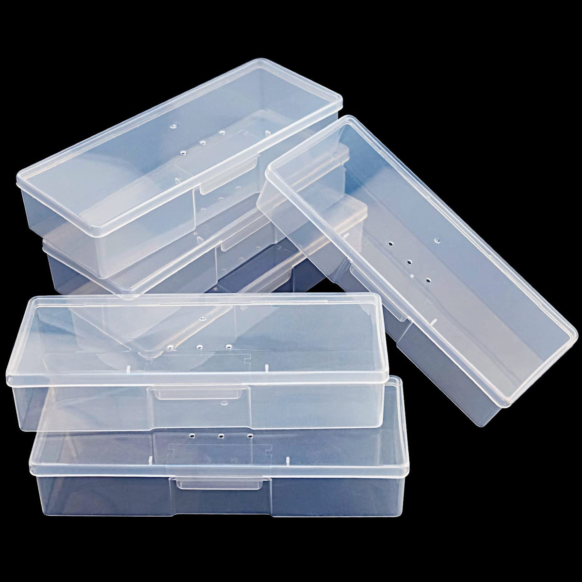 Lokyango front packaging showing six clear manicure boxes for neat storage