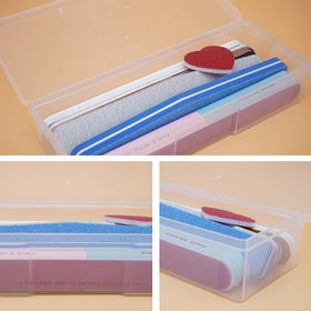 Lokyango stacked boxes beside ruler showing compact travel-friendly scale