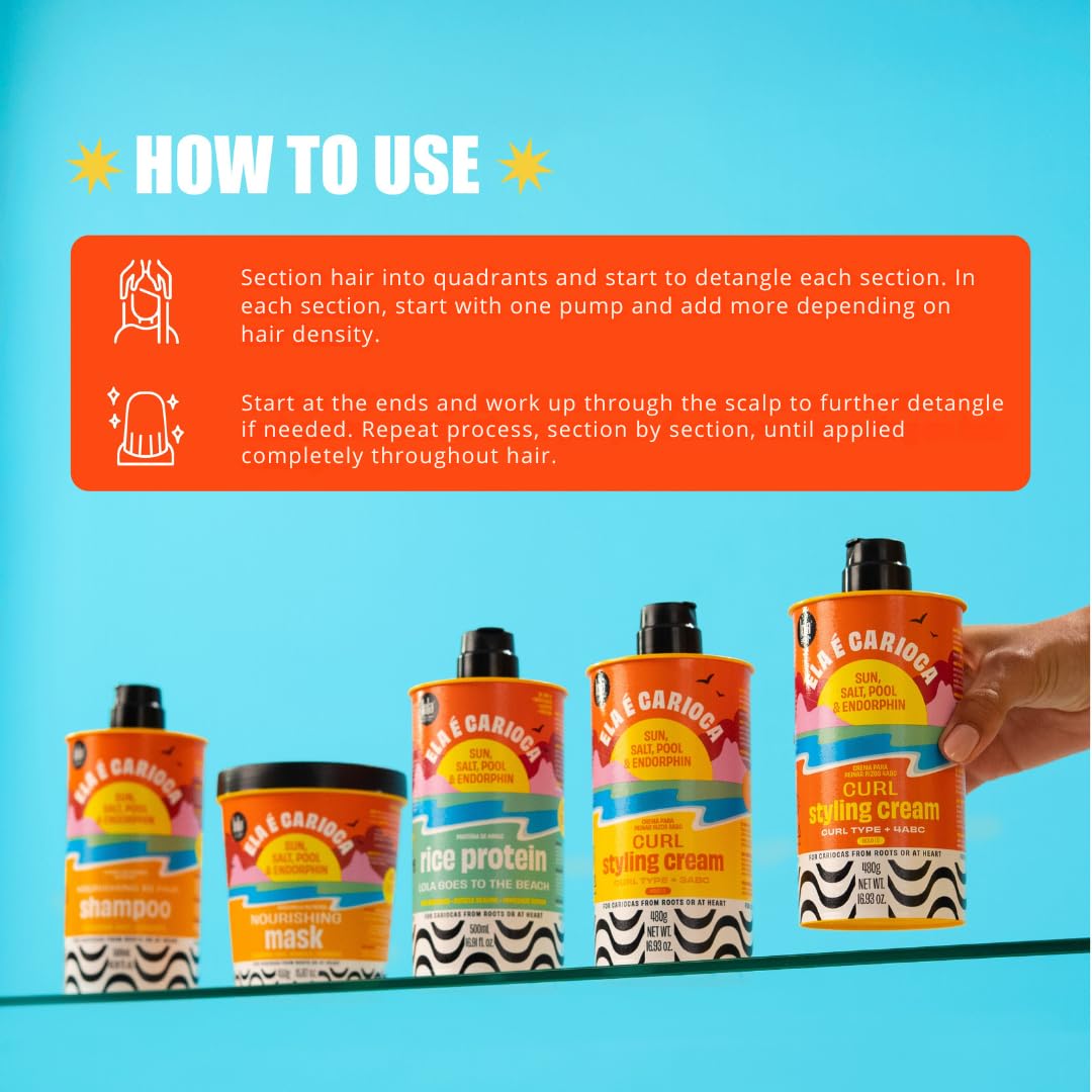 Lola applied to 4ABC curly hair showing defined coils and reduced frizz benefit