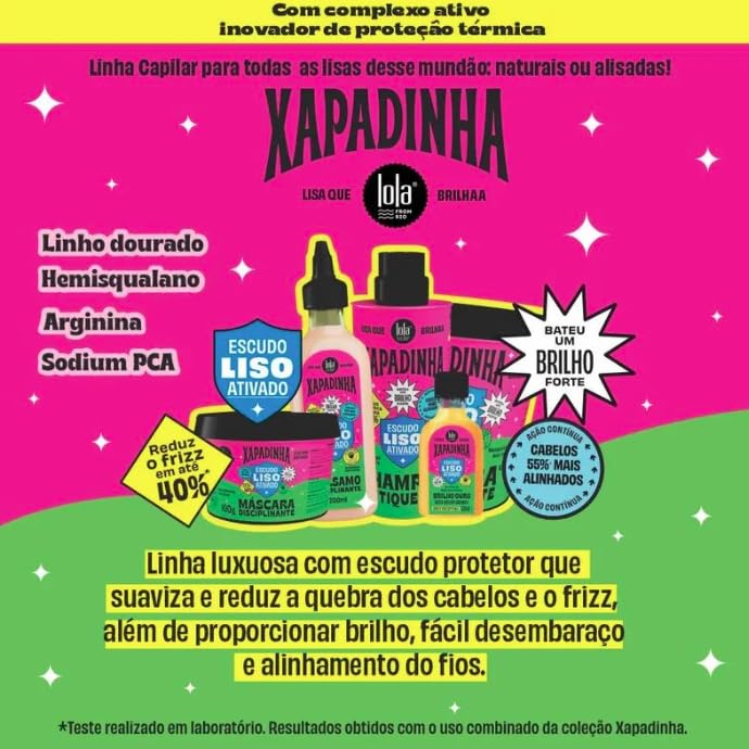 Lola Xapadinha being applied to towel-dried hair for visible smoothing and frizz control