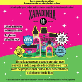 Lola Xapadinha being applied to towel-dried hair for visible smoothing and frizz control