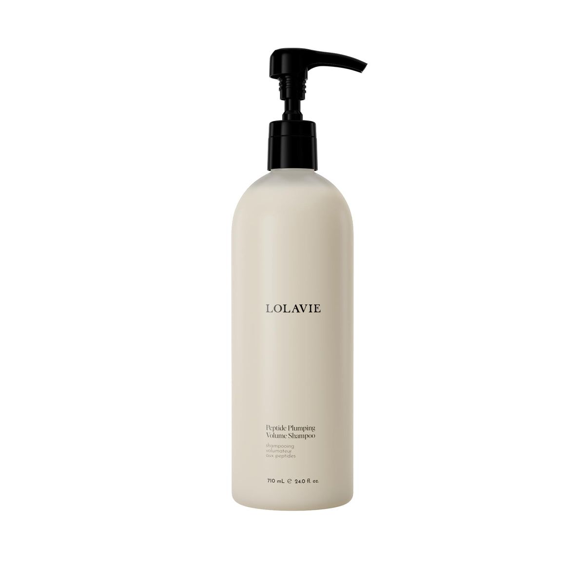 LolaVie front bottle view showing full 24 oz size and branding benefits