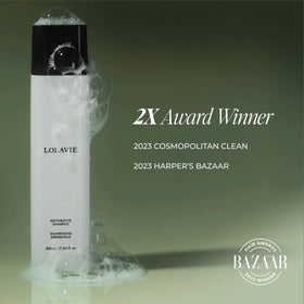 LolaVie size comparison demonstrating 24 oz value and long-lasting supply