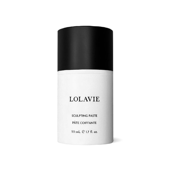 LolaVie sculpting paste front packaging showing matte tub and product name for clear identification