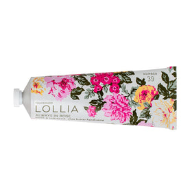 LOLLIA front packaging showing tube and floral box, elegant gifting benefit