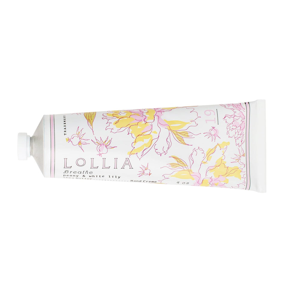 LOLLIA Breath front packaging showing tube and floral design, elegant gift appeal