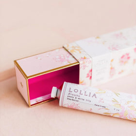 LOLLIA Breath cream texture swirl highlighting rich emollients and smooth finish