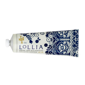 LOLLIA front packaging showing tube and brand for elegant appeal
