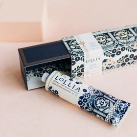 LOLLIA close-up of cream texture highlighting lightweight, quick-absorbing feel