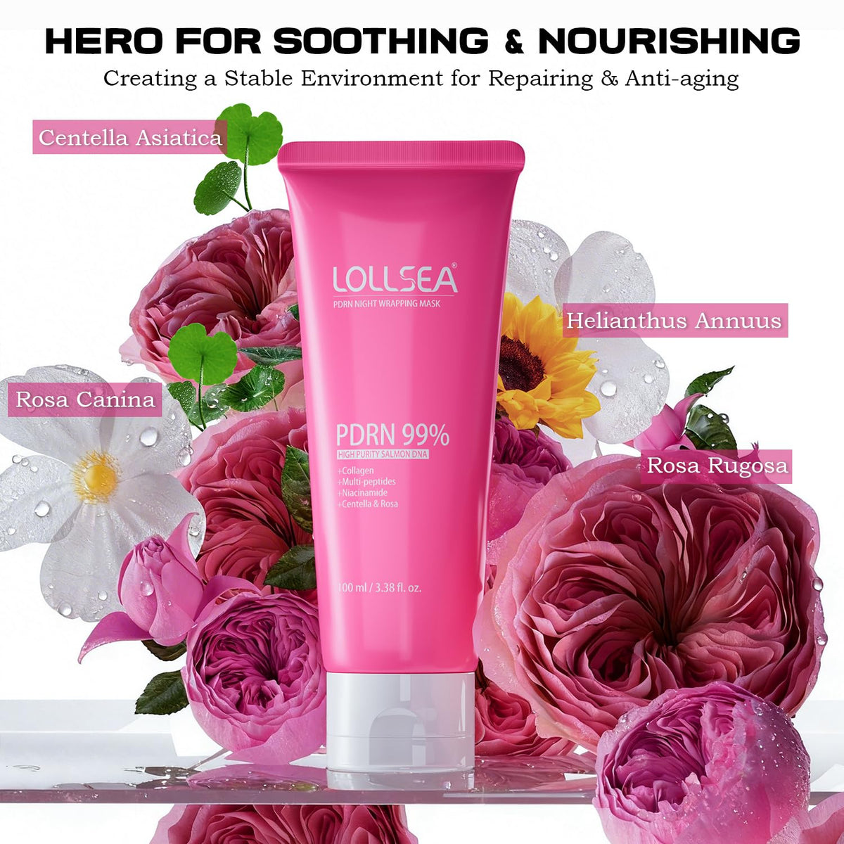 Lollsea product label closeup highlighting ingredients and transparency benefit
