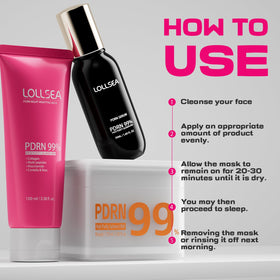 Lollsea on bathroom vanity in lifestyle scene showing serene self-care benefit