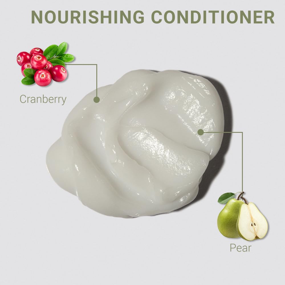 Loma conditioner pump dispensing creamy texture for easy application