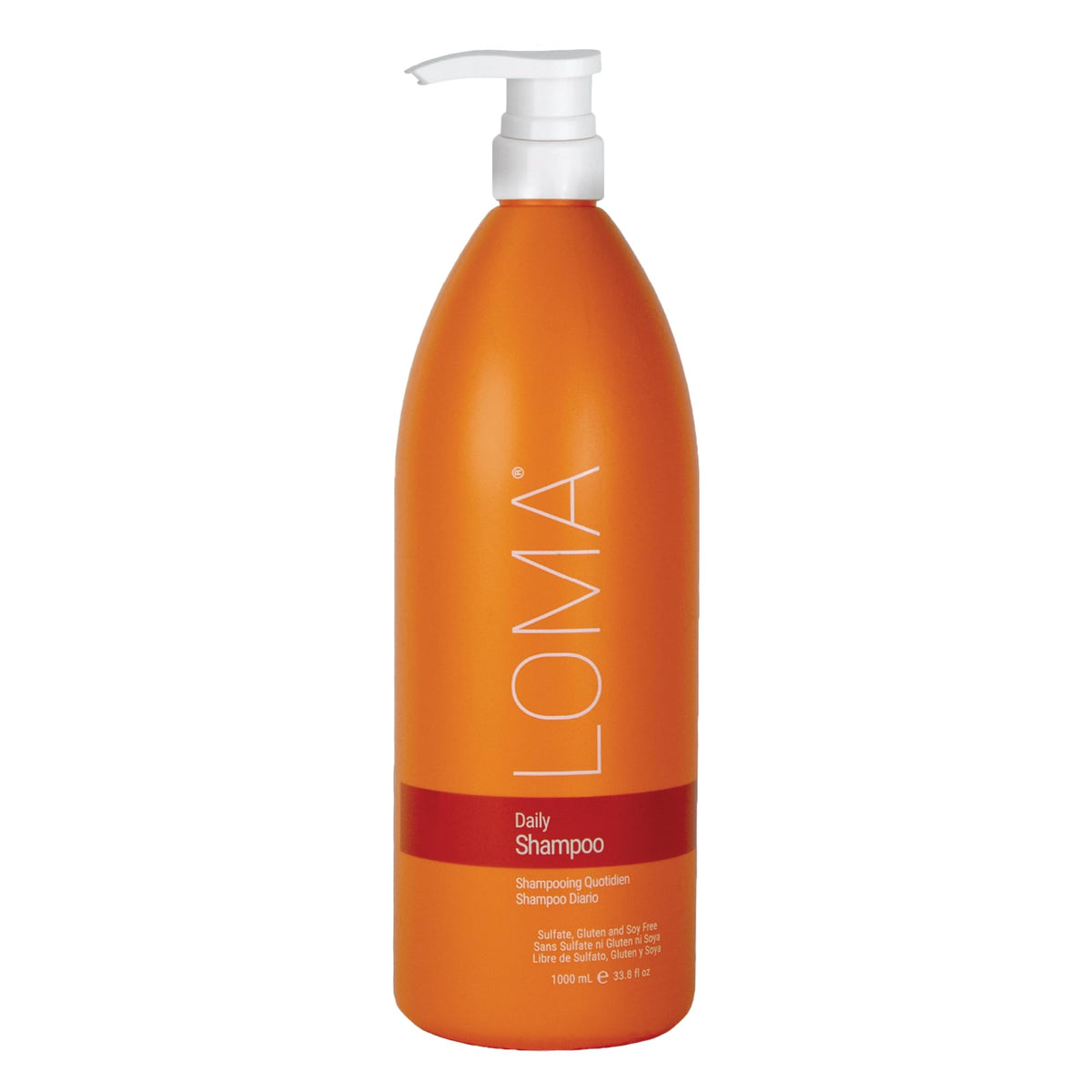 Loma bottle front packaging shows product and liter size for value