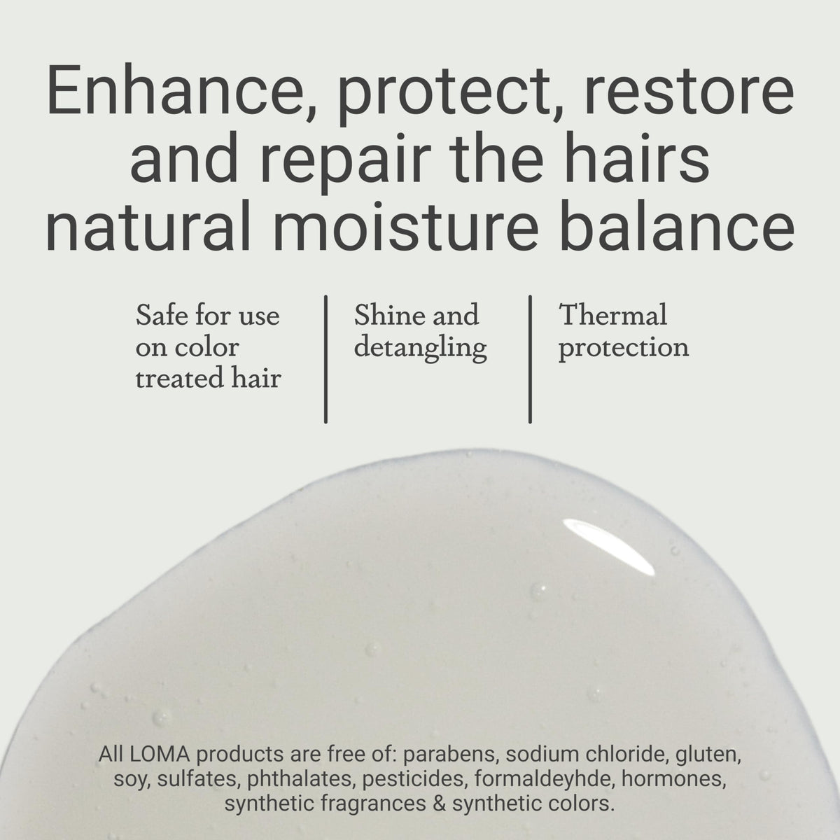 Loma shampoo in shower use rinsing away buildup for refreshed hair