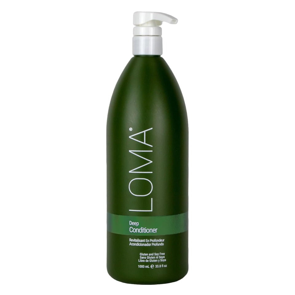 Loma deep conditioner front packaging showing product and benefits