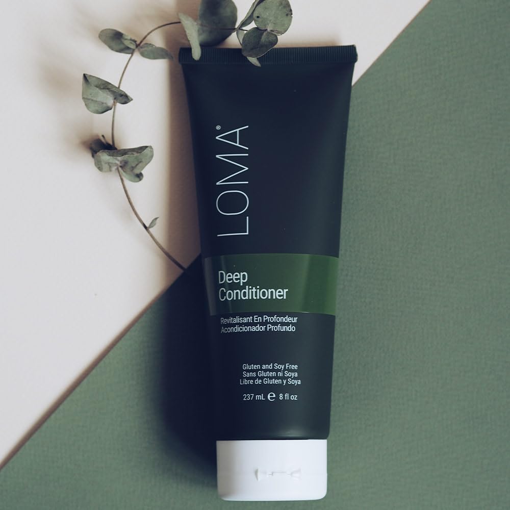 LOMA bottle on bathroom shelf styled to show clean-beauty routine and freshness