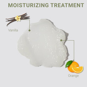 Loma creamy conditioner texture pouring to show rich moisture