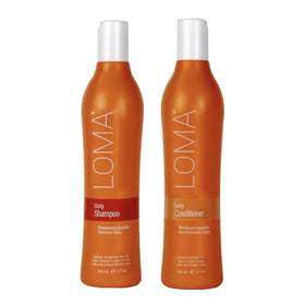 Loma duo front packaging showing clear bottles and citrus scent benefit