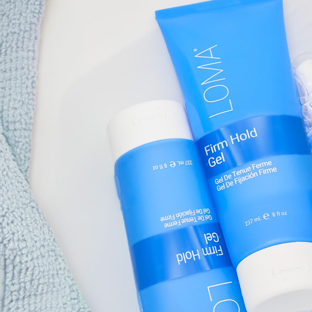 Styled hair using LOMA gel in a lifestyle setting showing long-lasting hold