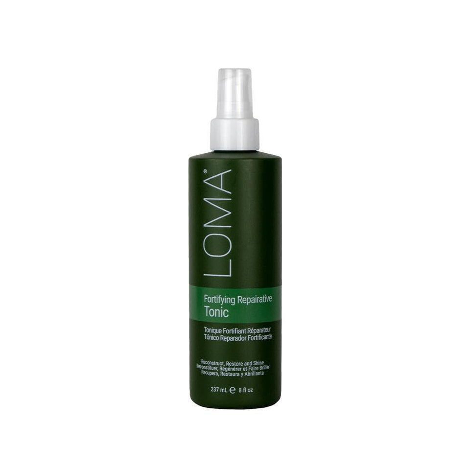 Loma bottle front view showing label and size with clean professional finish