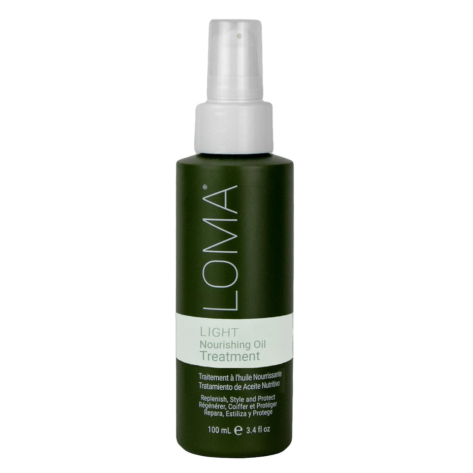 LOMA front packaging showing bottle and label, highlights lightweight benefits