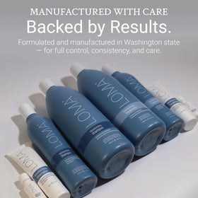 Loma on color-treated hair showing soft, hydrated results after use